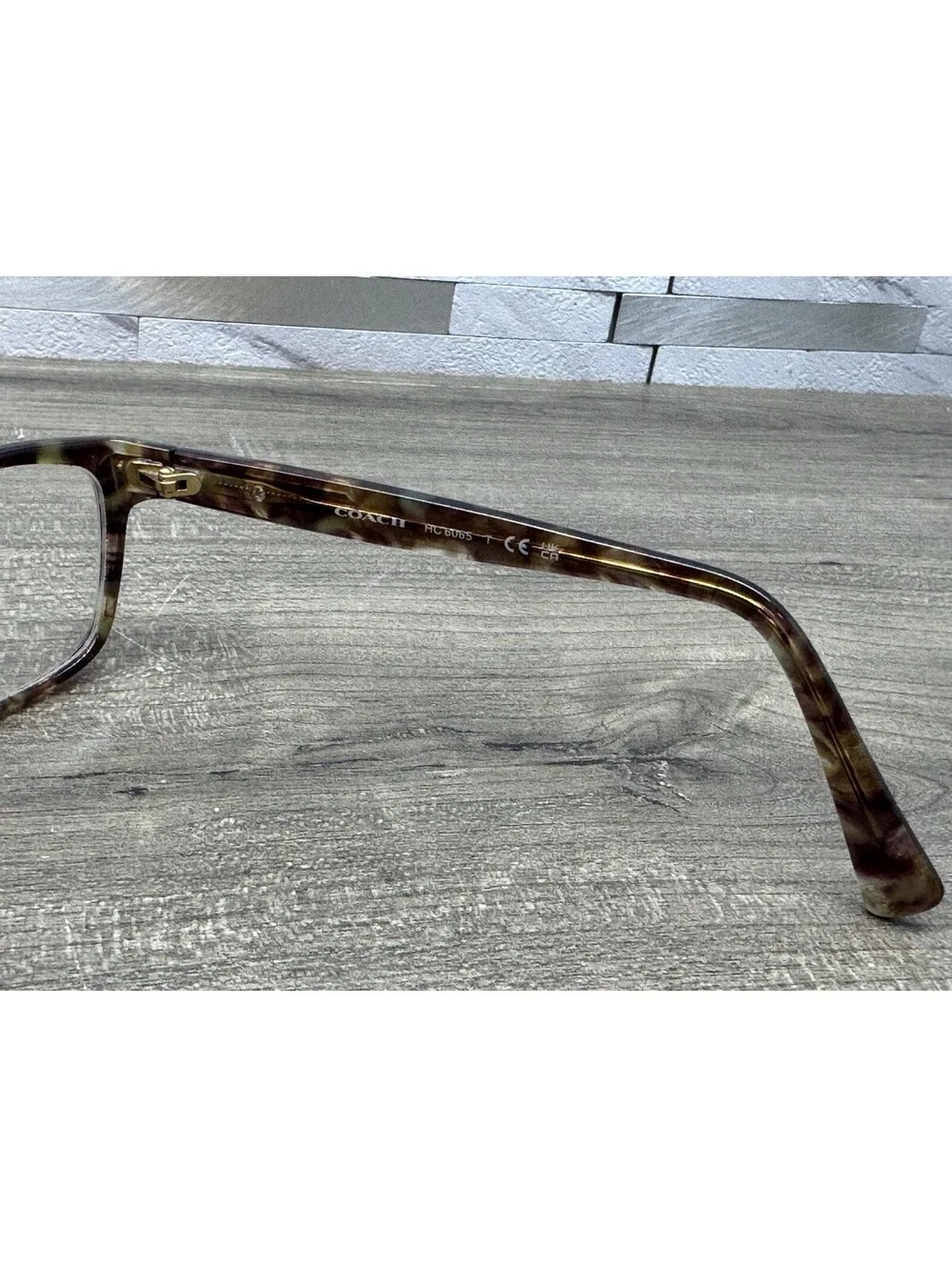 COACH Eyeglasses HC6065 5287 Confetti Light Brown 51-17-135 FRAMES ONLY